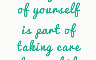 Taking Care of Yourself